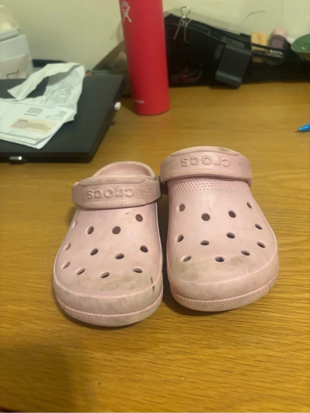 CROCS Kids Classic Clog in Pale Pink J1